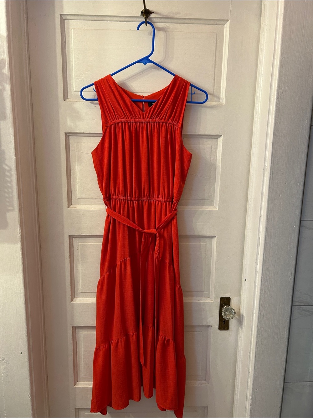 Simply Vera by Vera Wang coral maxi dress with belt